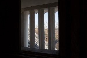 Depuis une des fenêtres du donjon