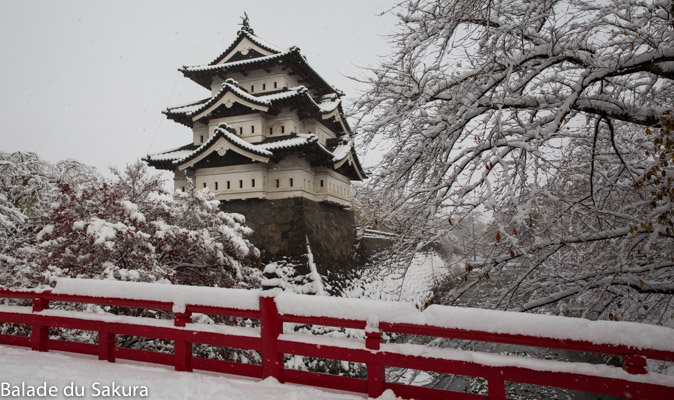 Un château sous la neige.