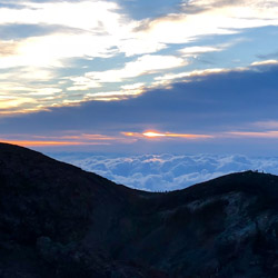 lever de soleil depuis le Mont Fuji