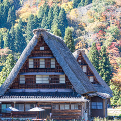 maison de style gassho-zukuri au Japon