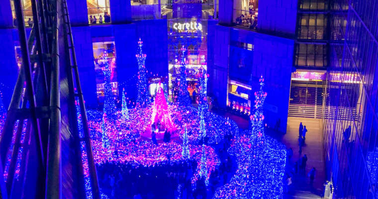 Noël au Japon, illuminations au balcon !