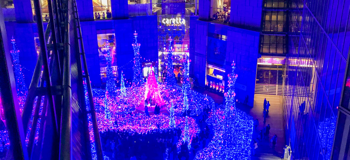 Noël au Japon, illuminations au balcon !