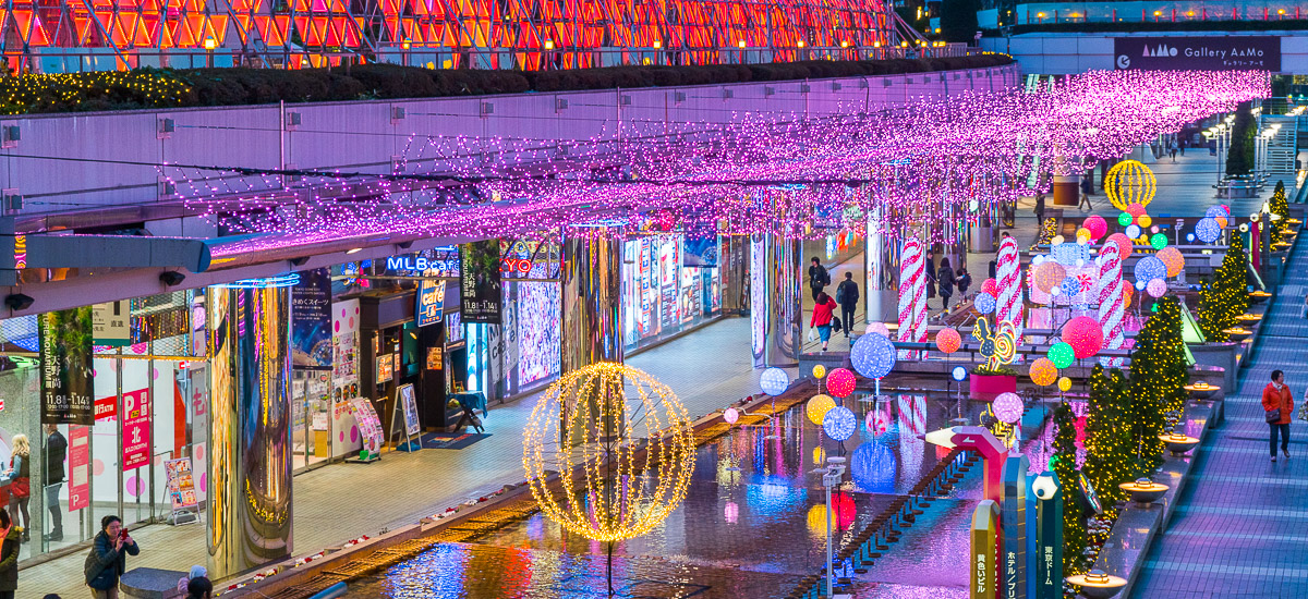 Les illuminations d’hiver : Le Japon vs La France