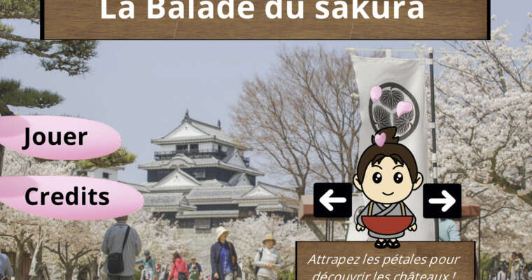 Le jeu vidéo « La balade du Sakura »