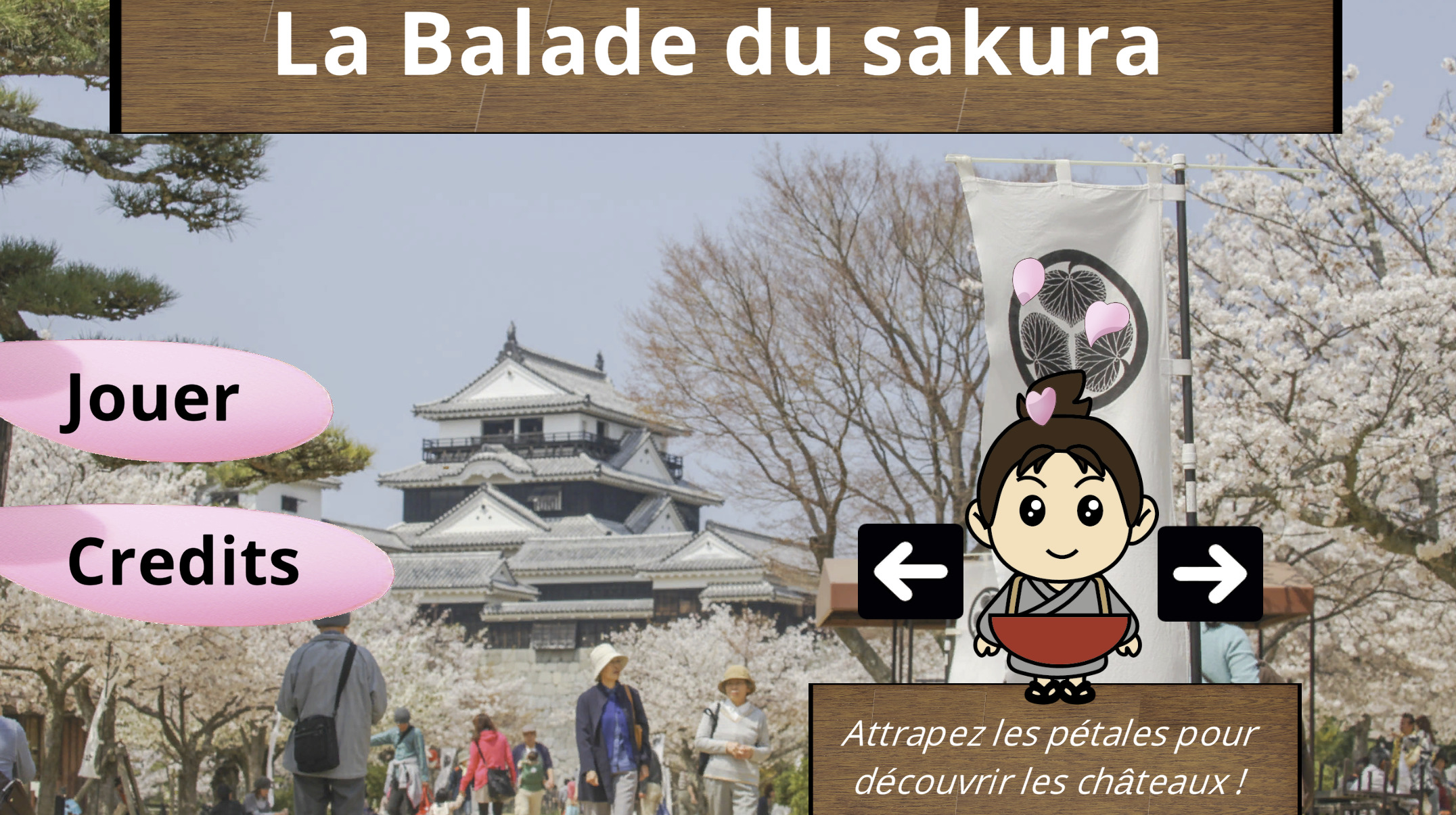 Le jeu vidéo “La balade du Sakura”